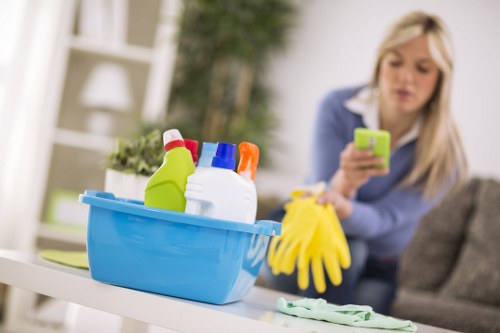 Professional post-construction cleaning in Richmond for a bright finished interior